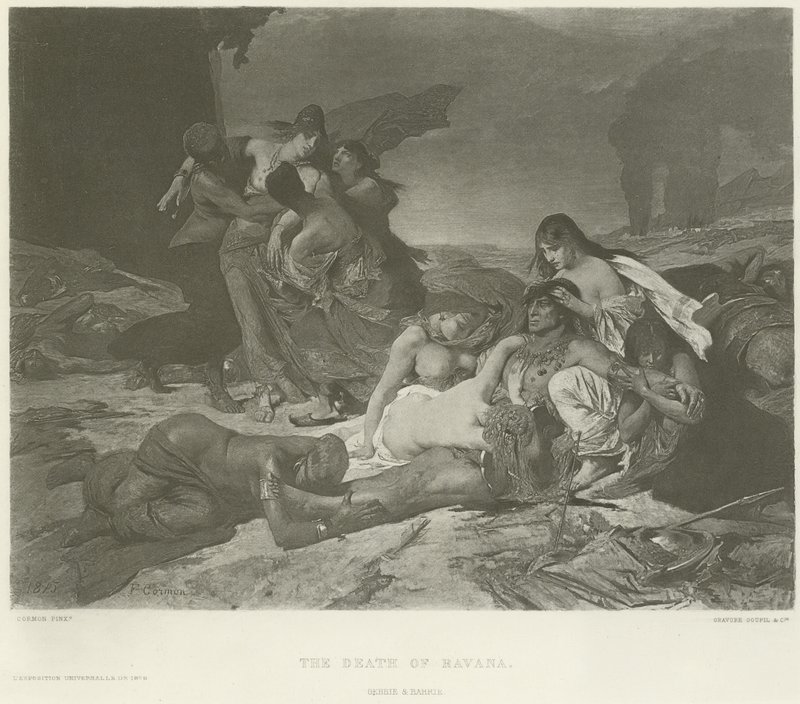 Der Tod von Havana (Gravur) von Fernand Cormon