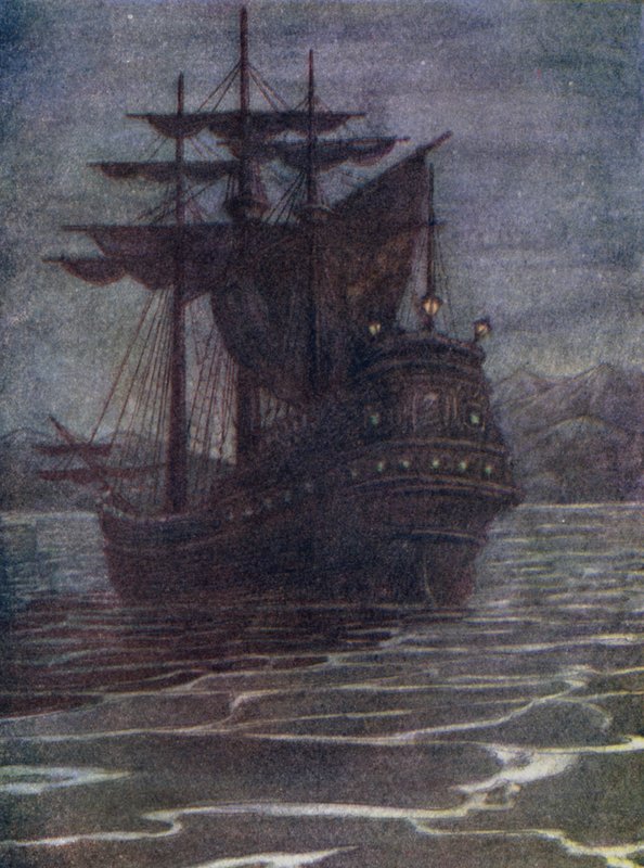 Piratenschiff, das Haus des alten Hook von Flora White