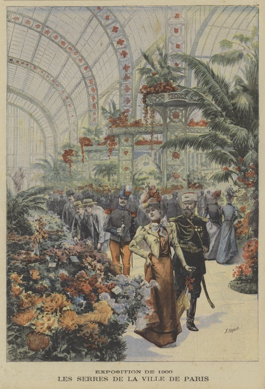 Gewächshäuser der Stadt Paris, Weltausstellung 1900 von Fortune Louis Meaulle