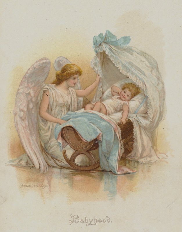 Kindheit (Chromolithografie) von Frances Brundage