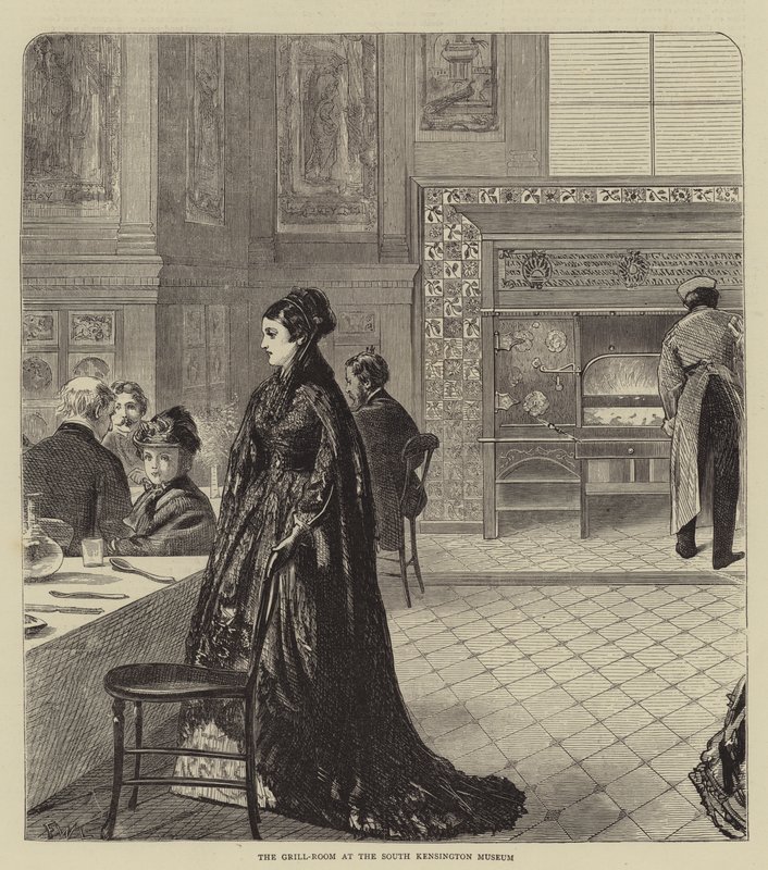 Der Grillraum im South Kensington Museum von Francis Wilfred Lawson