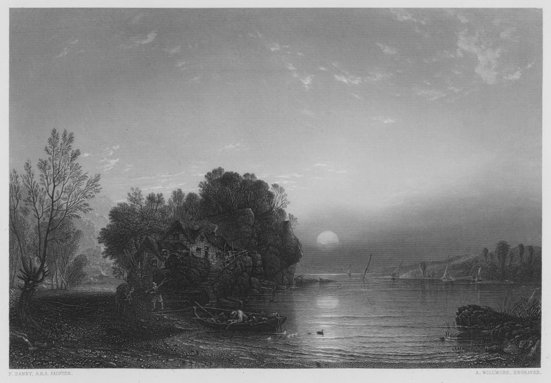 Das Zuhause des Fischers (Gravur) von Francis (after) Danby