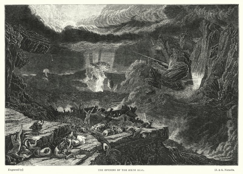 Die Öffnung des sechsten Siegels (Gravur) von Francis (after) Danby