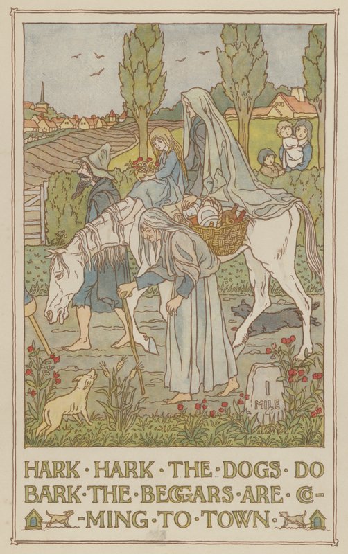 Hört hört, die Hunde bellen, die Bettler kommen in die Stadt von Francis Donkin Bedford