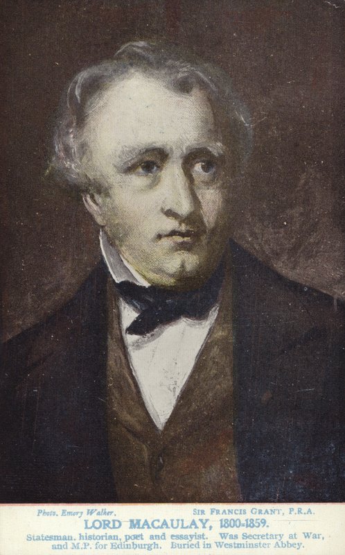 Thomas Babington Macaulay (1800-1859), englischer Politiker und Historiker von Francis Grant
