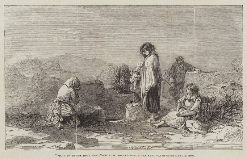Pilger zum Heiligen Brunnen von Francis William Topham