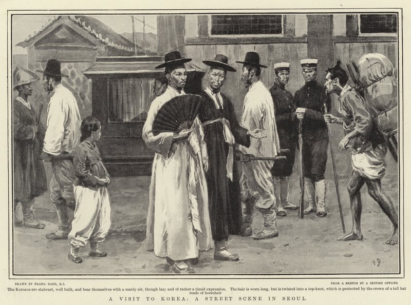 Ein Besuch in Korea, eine Straßenszene in Seoul von Frank Dadd
