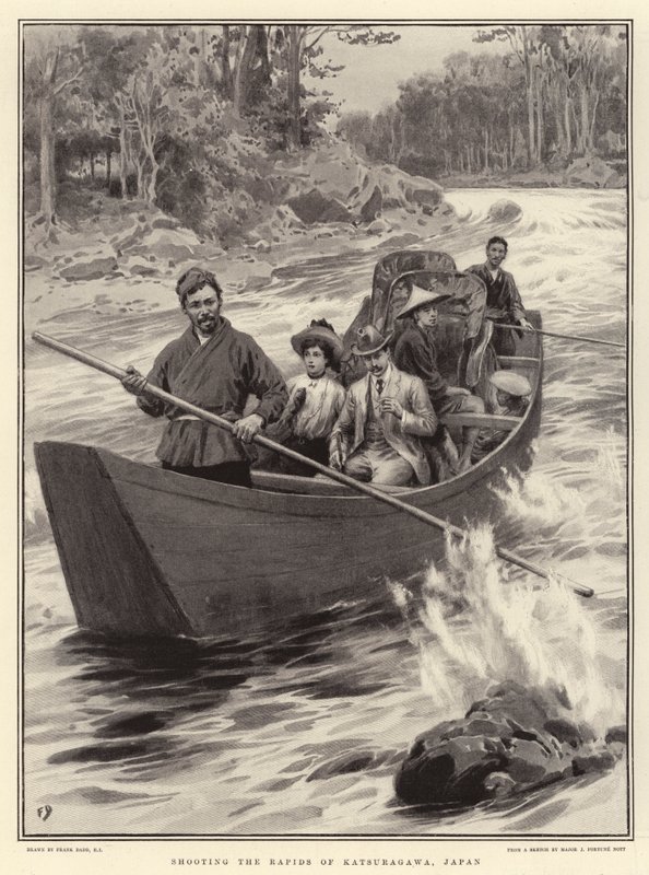 Die Stromschnellen des Katsuragawa, Japan von Frank Dadd