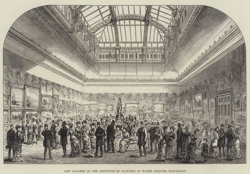 Neue Galerie des Instituts der Aquarellmaler, Piccadilly von Frank Watkins