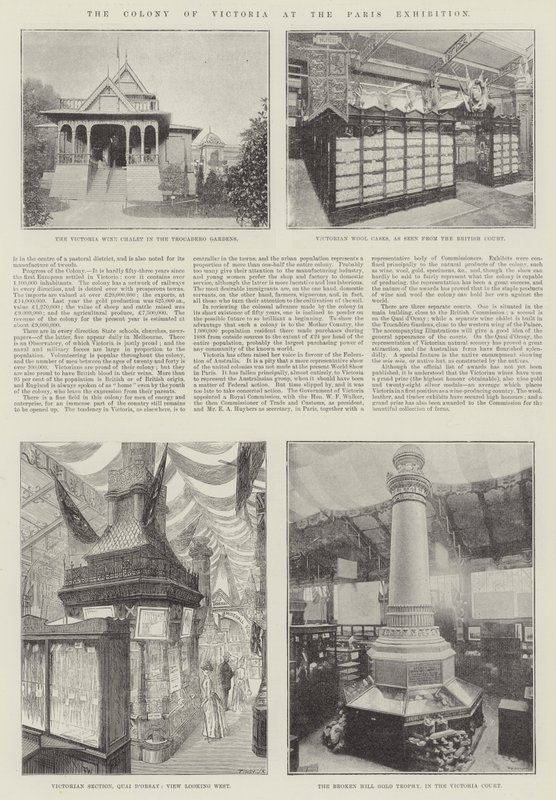 Die Kolonie Victoria auf der Pariser Ausstellung von Frank Watkins