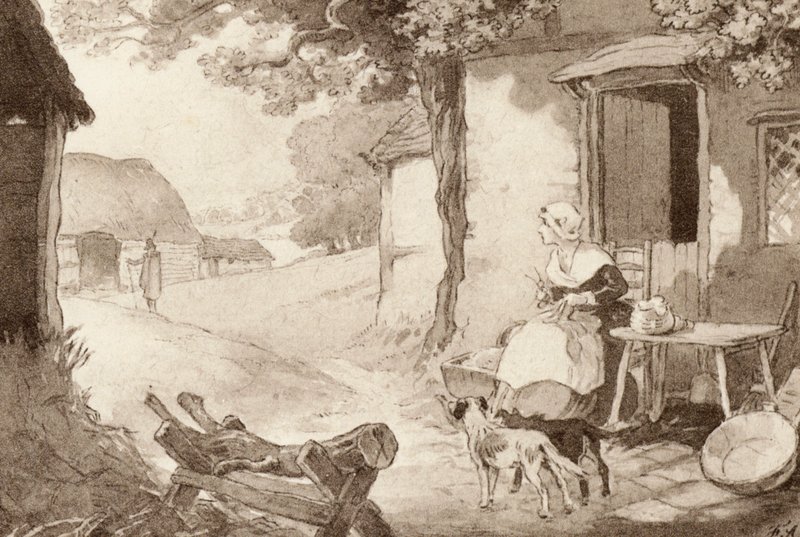 Illustration für Der Gelehrte-Zigeuner von Matthew Arnold von Frank Adams