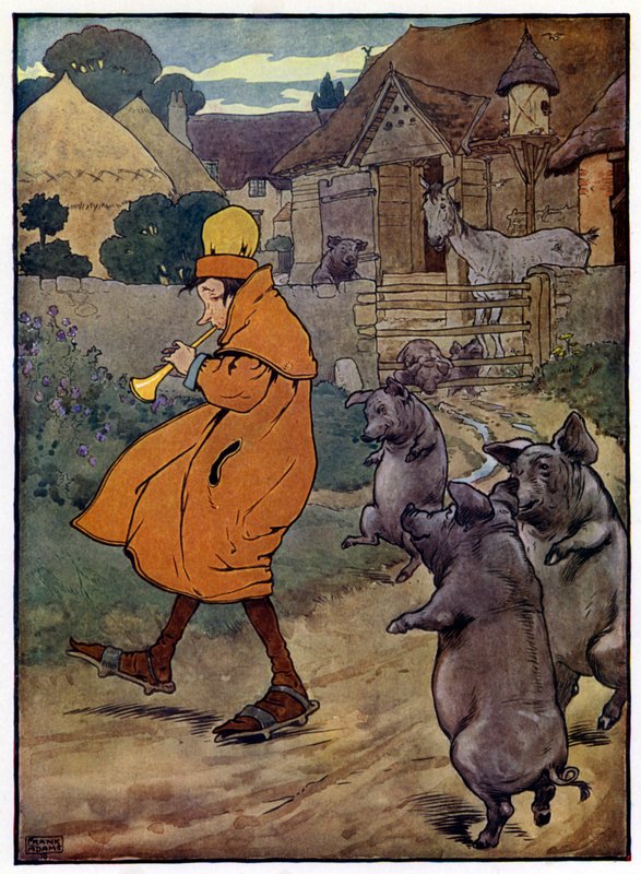 Illustration für Die Geschichte von Tom, dem Pfeifersohn von Frank Adams