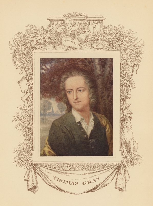 Porträt des Dichters Thomas Gray von Frank Adams
