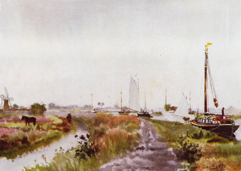 Norfolk Broads: Unterhalb von Potter Heigham von Frank Southgate