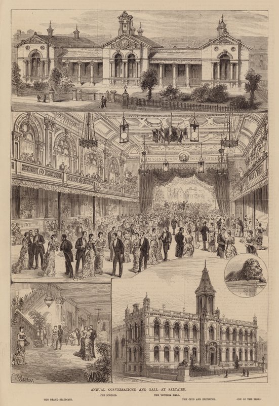 Jährliche Conversazione und Ball in Saltaire, Yorkshire von Frank Watkins
