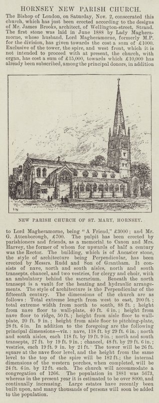 Neue Pfarrkirche St. Mary, Hornsey von Frank Watkins