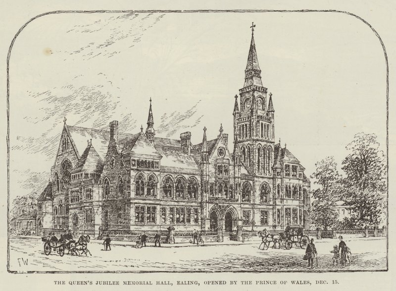 Die Jubiläumshalle der Königin in Ealing, eröffnet vom Prinzen von Wales, 15. Dezember von Frank Watkins