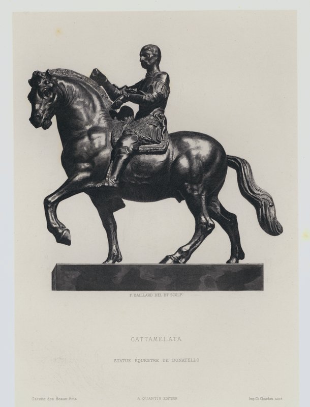 Bronzene Reiterfigur des italienischen Renaissance-Söldners Gattemalata, von Donatello von Frans Gaillard
