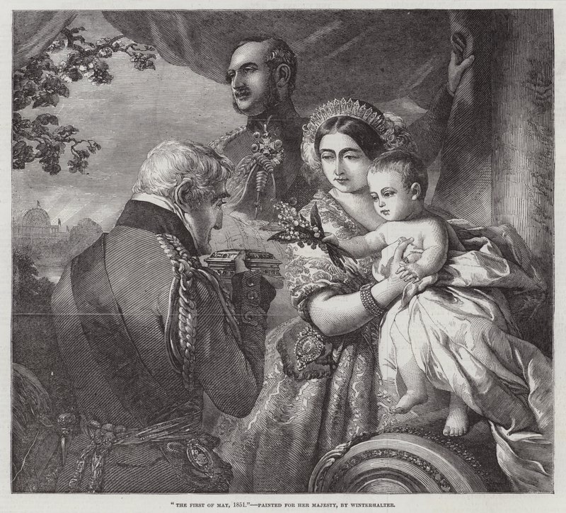 Der Erste Mai, 1851, gemalt für Ihre Majestät von Franz Xaver Winterhalter