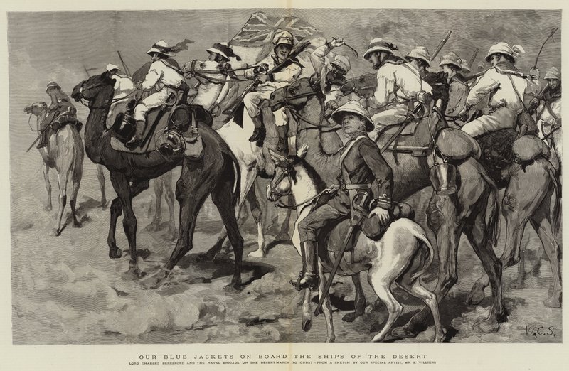 Unsere blauen Jacken an Bord der Schiffe der Wüste von Frederic Villiers