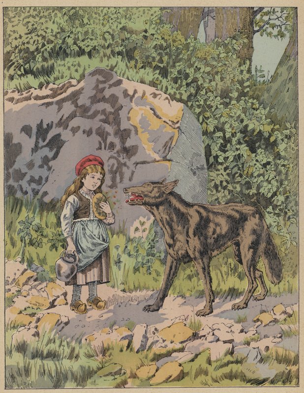 Rotkäppchen von Frederic Theodore (after) Lix