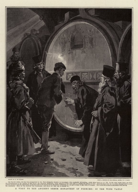 Ein Besuch im antiken griechischen Kloster von Podrome, im Weinkeller von Frederic de Haenen