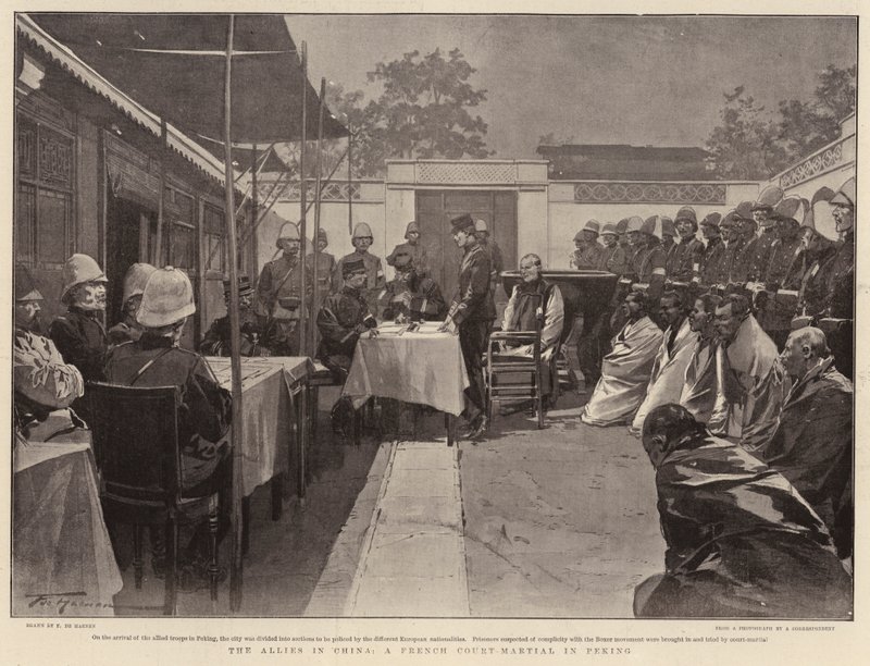 Die Alliierten in China, ein französisches Kriegsgericht in Peking von Frederic de Haenen