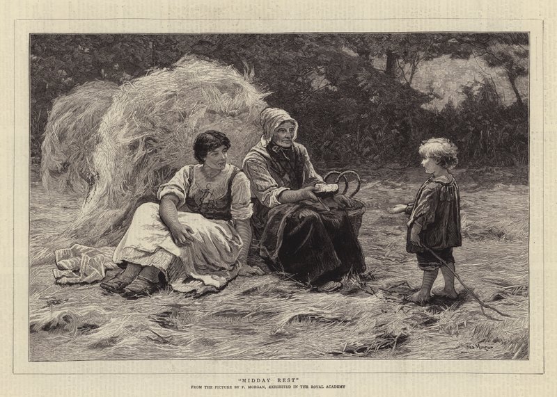Mittagsruhe von Frederick Morgan