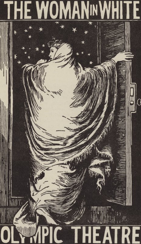 Plakatentwurf für eine Theateradaption von Wilkie Collins
