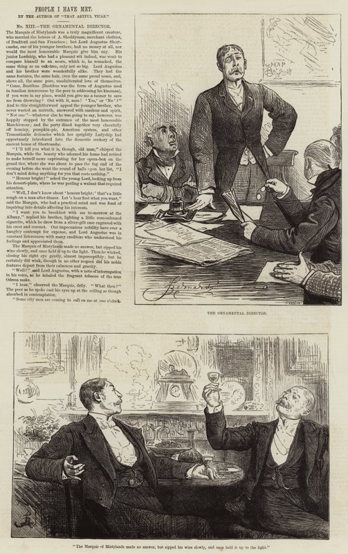 Menschen, die ich getroffen habe, der dekorative Direktor von Frederick Barnard