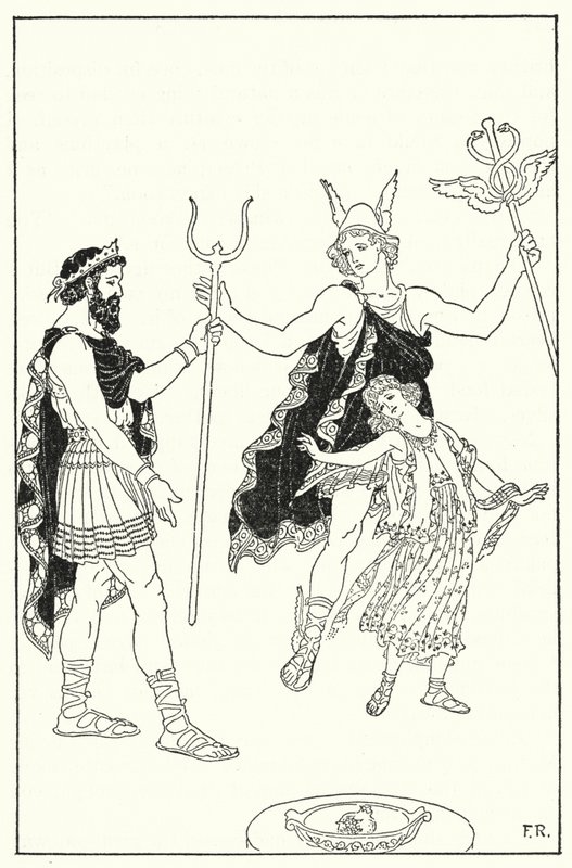 Quecksilber eilte Proserpina aus dem Palast des Pluto von Frederick Richardson