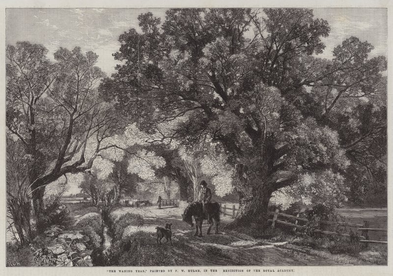 Das abnehmende Jahr, in der Ausstellung der Royal Academy von Frederick William Hulme