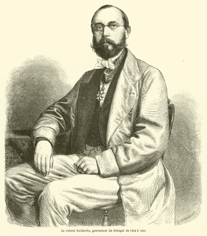 Oberst Faidherbe, Gouverneur von Senegal von 1854 bis 1861 von French School