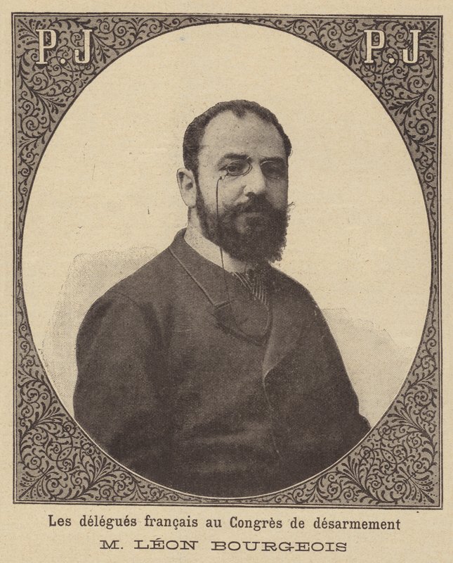 Leon Bourgeois, französischer Delegierter bei der Haager Friedenskonferenz von 1899 von French School