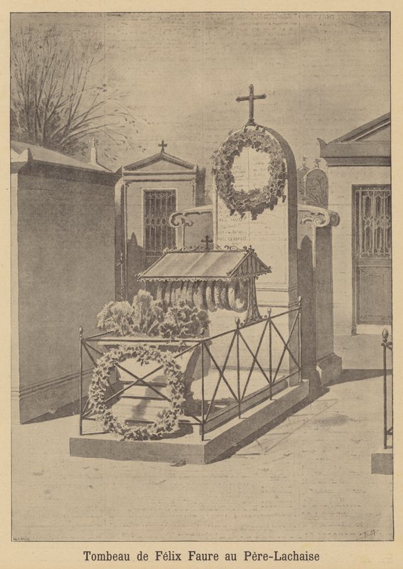 Grab von Präsident Felix Faure auf dem Friedhof Père Lachaise, Paris von French School