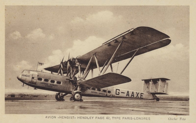 Flugzeug Hengist Hendley Page 42, Typ Paris-London von French Photographer