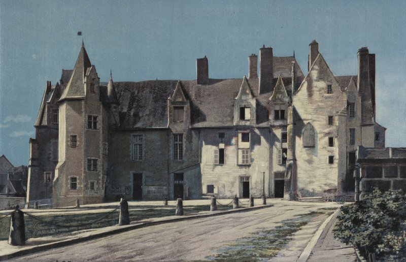 Bauge, Schloss (Rathaus und Gendarmerie), Ensemble auf dem Platz von French Photographer