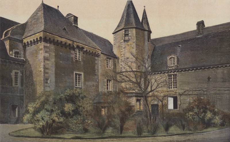Carrouge, Schloss, Fassade zum Hof von French Photographer