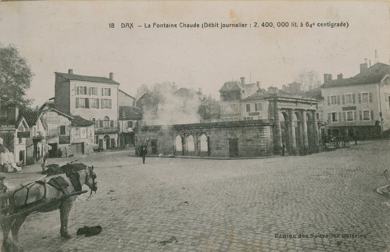 Dax - warme Quelle (täglicher Durchfluss: 2400000 Liter bei 64 Grad) von French Photographer