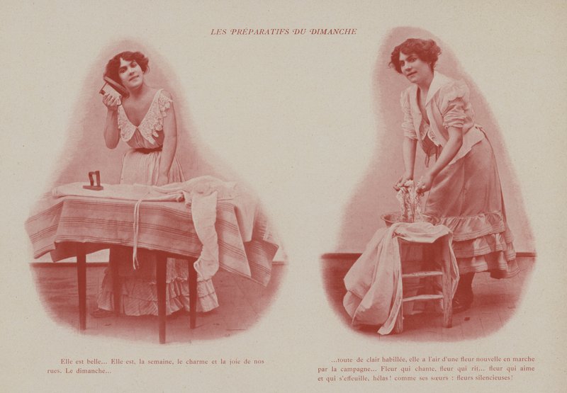 Illustration für Petites Parisiennes (d.h. junge arbeitende Mädchen in Paris) (s/w Foto) von French Photographer