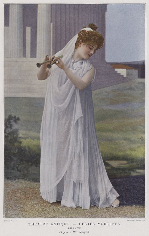 Jane Margyl in der Titelrolle in Phryne von French Photographer
