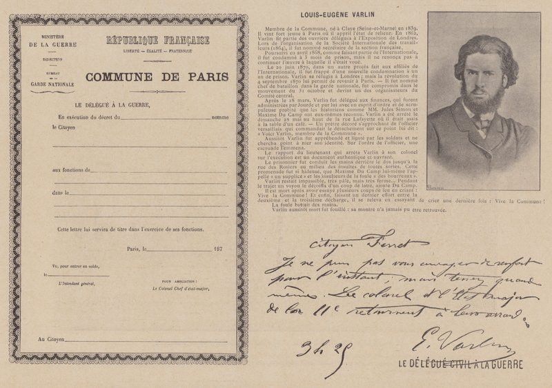 Die Kommune von Paris, Louis-Eugène Varlin von French Photographer
