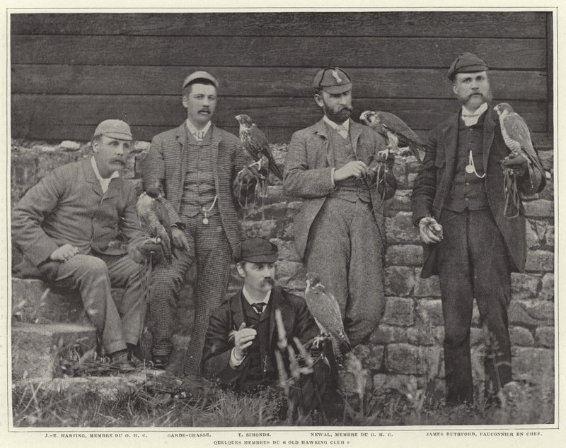Mitglieder des Old Hawking Club von French Photographer
