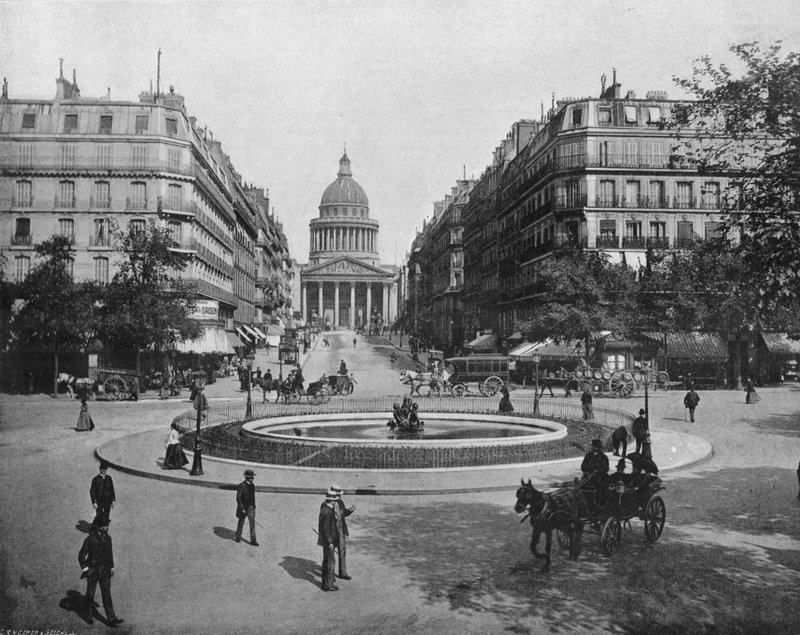 Paris - Der Place Medicis, die Rue Soufflot und das Pantheon von French Photographer