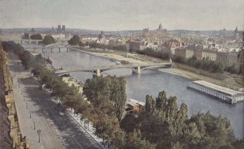 Paris, Die Seine, Ansicht vom Pavillon de Flore von French Photographer