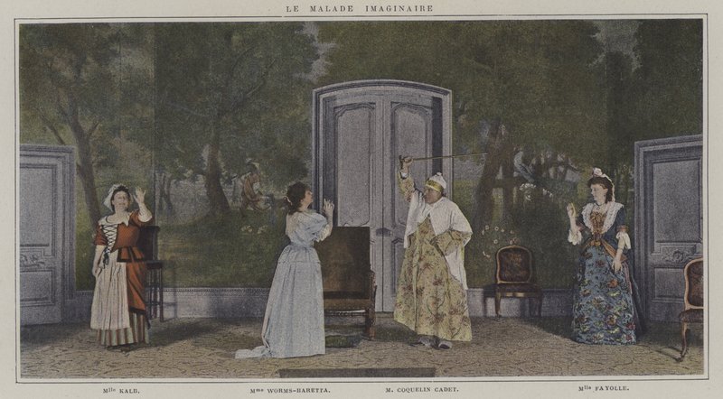 Szene aus einer Aufführung von Le Malade Imaginaire, von Molière von French Photographer