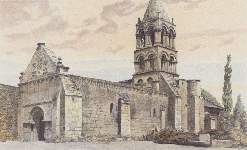 Trois-Palis, Kirche, Gesamtansicht Südwesten von French Photographer