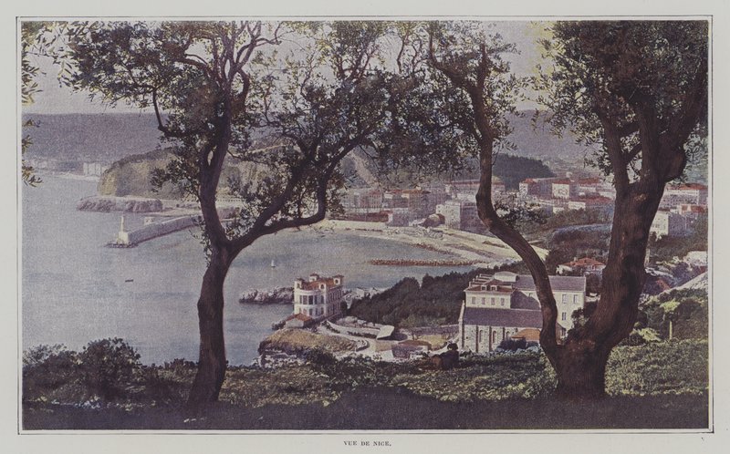 Blick auf Nizza (Farbfoto) von French Photographer