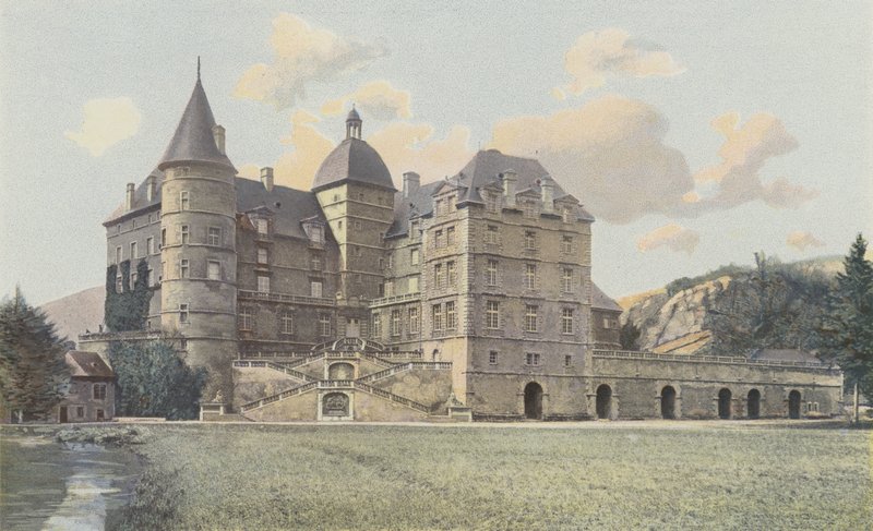 Vizille, Schloss Lesdiguières, Blick auf den Park von French Photographer