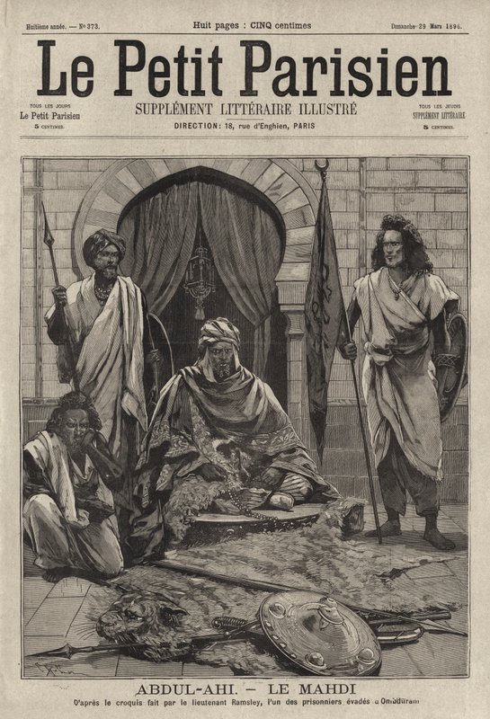 Abdallahi ibn Muhammad, Nachfolger des Mahdi, islamischer Herrscher des Sudan von French School